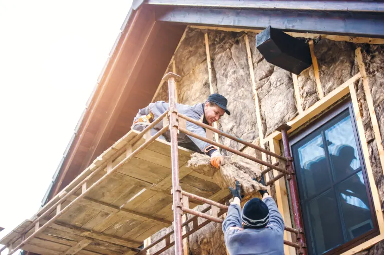 AXIS crew framing a structure